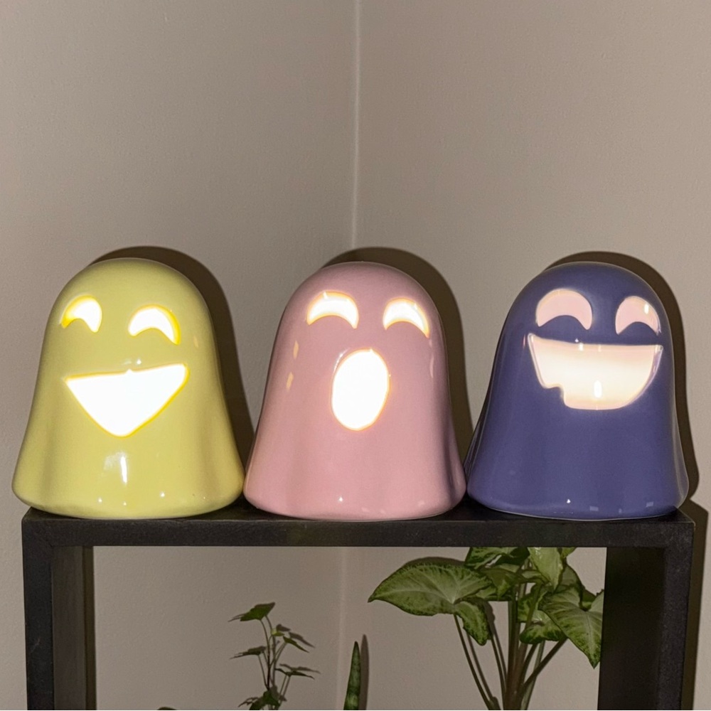 Martha Stewart Set of 3 Lit Ghost